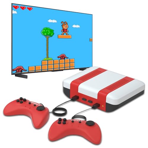 Classic Mini Retro Game Console - Built-in 328 Classic TV Games, Comes with 2 Controllers, AV Output, Plug and Play, Nostalgic Mini Arcade Electronic Toy, Boys and Girls Gifts
