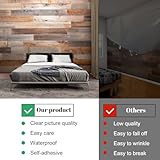 Wall Mural Peel and Stick Wood Panel Facade Large Wallpaper Self Adhesive Contact Paper Removable 3D Wall Sticker for Living Room Bedroom Furniture