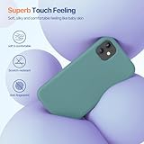 Miracase Designed for iPhone 11 Phone Case, with Screen Protector, Liquid Silicone Gel Rubber Full Body Drop Protection Shockproof Cover Phone Case for iPhone 11 6.1 inch (Midnight Green)