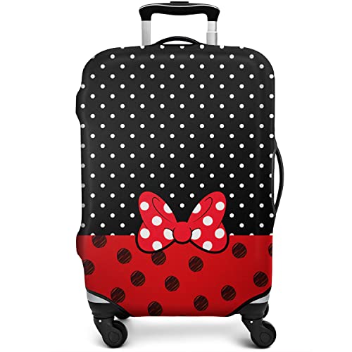 dicilly Red Bow Luggage Covers for Suitcase Washable Suitcase Cover Baggage Covers Fit 18-20 Inch Luggage