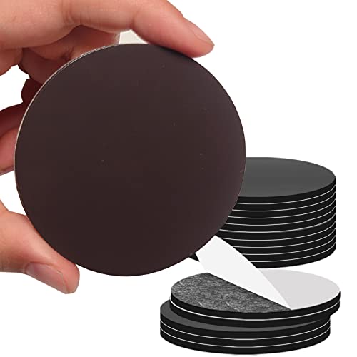 Round Big Magnet Dots with Adhesive Backing for Crafts DIY School Office Home Flexible Circle Large Magnetic Dot with Self Adhesive Alternative to Magnets Tape Sheet 15 Pcs 55mm Diameter 2.2”x 0.08”