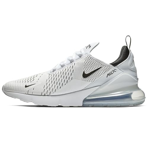 NIKE Men's Air Max 270 Sneaker, White White Black White 100, 10