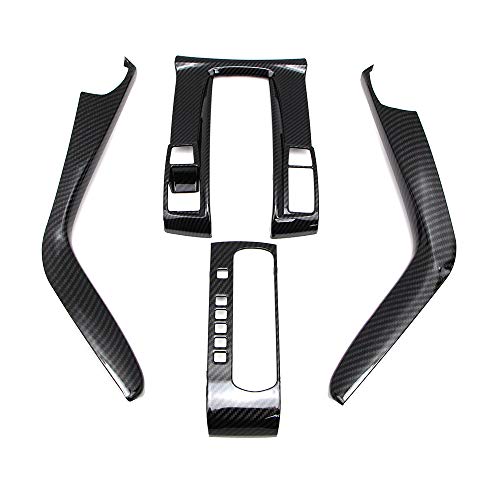 Dreamseek Center Console Automatic Gear Shift Panel Cover for 10th Gen Honda Civic 2016 2017 2018 2019 2020 2021 Sedan Carbon Fiber Style