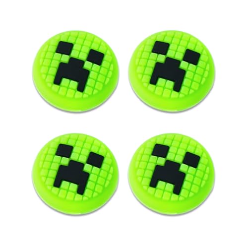 Thumb Grips Caps for Nintendo Switch 1/ OLED/Lite, 4 Pcs Silicone Thumb Grip Caps for Nintendo Switch Joystick Cover Cute Accessories Joy con Thumb Grips - Green