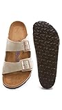 Birkenstock Men's Soft Arizona Suede Sandals, Taupe, Tan, 7 Medium US