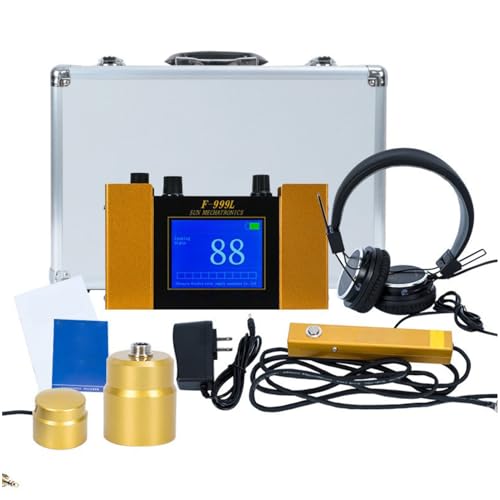 Bewinner Underground Water Leak Detector, Water Pipe Leakage Monitor with Digital Display & Earphone & Carrying Case, Leak Detector for Water Detectors & Alarms, Water Leak Detection