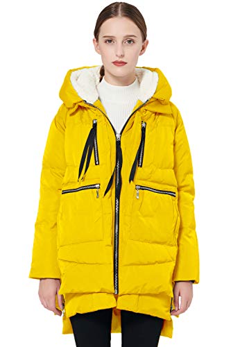 Orolay Women's Thickened Down Jacket Yellow Medium