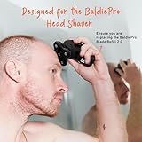 Groomie BaldiePro Cordless Bald Head Shavers for Men, Blade Refill 2.0 - Waterproof Head Shavers Replacement Head - Electric Hair Shaver & Head Razor for Bald Men, Men's Rotary Shaver for Smooth Shave