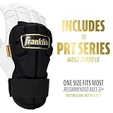 Franklin Sports Baseball Hand + Wrist Guard - PRT LG Series Adult Hand + Wrist Protector for Batting - Protective Hand, Wrist Shield - Right + Left Hand Hitters - Black/Gold - One Size - Adult