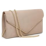 Dasein Women Faux Suede Evening Clutch Bags Formal Party Clutches Wedding Purses Cocktail Prom Clutches