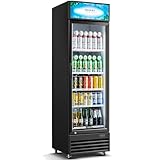 BODEGACOOLER Commercial Beverage Refrigerator and Cooler, Commercial Merchandiser Refrigerator with Soft LED Light, Adjustable Shelves, Display Fridge with 420 cans & 120 bottles,12.5 Cu.Ft.