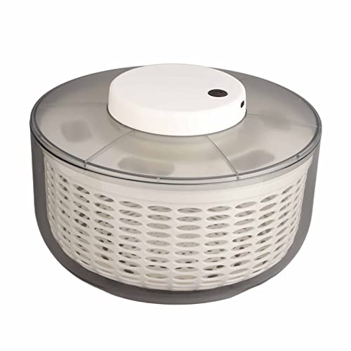 Vegetable Washer Dryer Drainer, 500RPM Electric Rechargeable Detachable Salad Spinner Vegetable and Fruit Washer and Dryer for Kitchen (6000ML 27x27x17cm/10.6x10.6x6.7in)