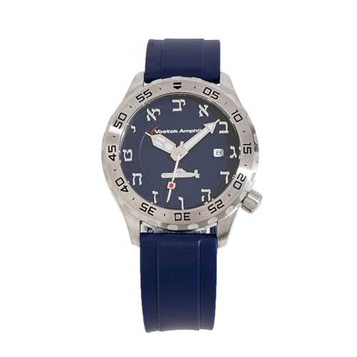 Boyarca Jewish Hebrew Numbers Dial Mechanical Men Watch Aleph-Bet Waterproof Wristwatch Automatic Mechanical Movement Timepiece