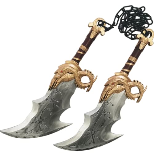 damdos Halloween Prop for God Blades of Athena Foam Knife, Kratoins Katanoa Sword Samurai Weapons Birthdays Gifts (Blades of Athena)