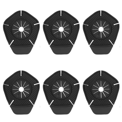 6 PCS Wiper Cover Silicon Wiper Hole Protective Cover Wiper Arm Hole Protector for Most Cars, SUVs, Trucks (Black)