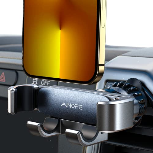 AINOPE Car Phone Holders for Your Car [Ultra Convenient] Air Vent Phone Mount [Upgrade Clamp] Cell Phone Holder Car Interior Accessories Women for iPhone 16 Pro Max 15 Samsung S25 Honda Toyota Mazda