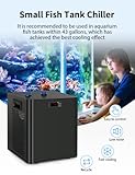 Aquarium Water Chiller, 79 Gal 1/3 HP Fish Tank Water Chiller with Special Quiet Design Compressor Refrigeration for Hydroponic System Axolotl Jellyfish Coral Crystal Shrimp 300L