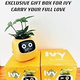 Smart Plant Pot with Expression, Electronic Bud, Maintenance Plant Assistant, Fun Interactive Flower Pot, AI Smart Planter Robot for Indoor Decoration, A Flowerpot That is Like a Pet (Green)