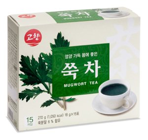 GOHYANG KOREAN Mugwort Tea_18g x 15 Tea Bags_Product of Korea (쑥차)