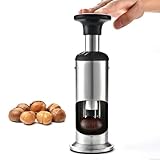 Stainless Steel Manual Chestnut Opener, Push Type Chestnut Peeler,Portable Nutcracker Crusher Grinder, Multi-Functional Nut Cracker Sheller Walnut Pliers Tools