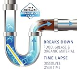 SANI 360° Sani Sticks Drain Cleaner and Deodorizer, Enzyme Pipe Cleaners, Eliminate Odors, Prevent Clogged Drains, Safe for Sinks, Bathtub Drains, Septic Tanks, 24 Count, Lemon Scent