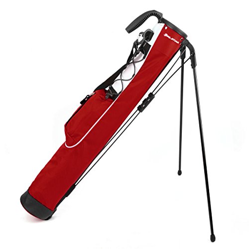 Orlimar Pitch 'n Putt Golf Lightweight Stand Carry Golf Club Bag for Men and Women, Brick Red