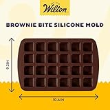 Wilton Bite-Size Brownie Squares Silicone Mold, 24-Cavity