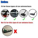 Possbay Universal Car Shark Fin Antenna AM/FM Signal Roof Aerial for Auto SUV Truck Offroad with Adhesive Base (Black)