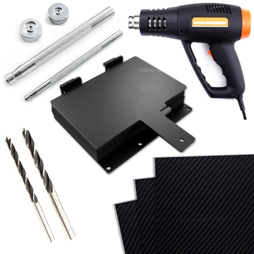 Holstex Thermoform Sheet + Kydex Holster Thermoform Tools Bundle - (Black - Carbon Fiber) - (12in x 24in) - (0.060in Thickness) - (3 Pack) - (Basic Thermoform Tools Package)