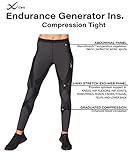 CW-X Women's Endurance Generator Insulator Thermal Compression Tights, Base Layer Leggings for Skiing and Snowboarding, Black, Medium