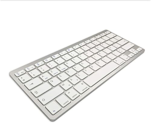 JPYXKM Wireless French Keyboard, Minority Language Ultra Thin Lightweight Silent Bluetooth Keyboards for Laptop/Computer/Surface/Desktop/Smart TV (French)
