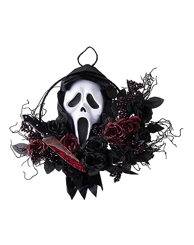 Spirit Halloween Ghost Face ® Slasher Wreath | Officially Licensed | Home Décor | Horror Décor