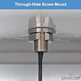 Proxicast Active/Passive GPS Antenna SMA - Through Hole Screw Mount Puck Antenna with Right Angle SMA Male Connector on 18 inch Low Loss Coax Lead - 28 dB LNA (ANT-190-005)