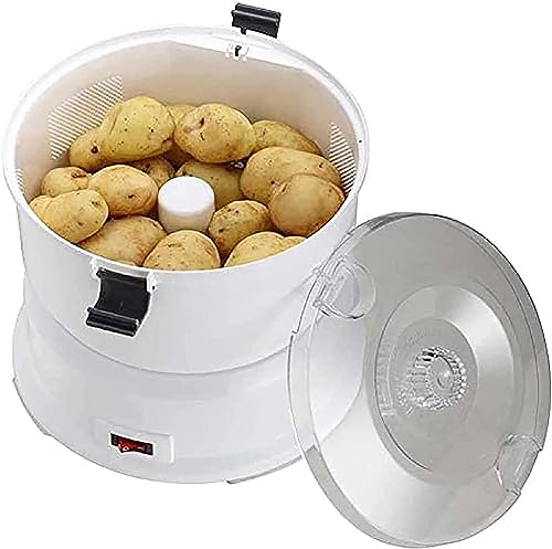 Electric Potato Peeler, Automatic Rotating Potato Peeler, Stainless Steel Automatic Rotating Fruit and Vegetable Peeler with 1kg Capacity, Quick Peeling In 1 Minute, for Home Kitchen