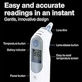 Braun ThermoScan 5 Ear Thermometer - ExacTemp Stability Indicator for Professional Accuracy, Digital Display, Baby and Infant Friendly, No. 1 Brand Recommended by Pediatricians, FSA and HSA Eligible