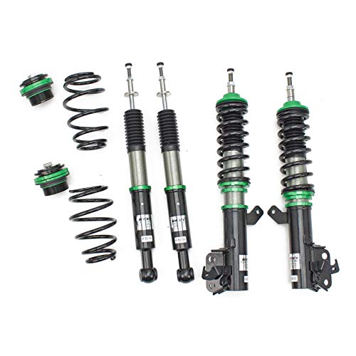 R9-HS2-016 compatible with Honda Fit (GE) 2009-14 Hyper-Street II Coilover Kit w/ 32-Way Damping Force Adjustment Lowering Kit by Rev9, 32 Damping Level Adjustment