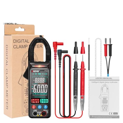 Aneng St212 St211 6000 Counts Digital Clamp Meter Ac Current Multimeter Dc/Ac Voltage Ammeter Amp Hz Capacitance Ncv Multimeter