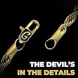 GLD Rope Chain Necklace for Men and Women - 18K 2MM Yellow Gold - 20”