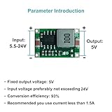 10 Pieces 5V Regulator Module Mini360 Voltage Reducer DC to DC 12V 24V to 5V 1.5A Buck Converter Power Supply Transformer Module