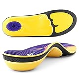 VALSOLE Plantar Fasciitis Insoles for Men Women - 220+lbs Heavy Duty Support Pain Relief Orthotics - High Arch Insoles - for Flat Feet - Metatarsalgia - Arch Pain - Work Boot Shoe Insole(310mm)