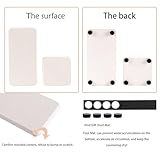 NiuYichee Set of 4 Water Absorbent Diatomite Soap Dish, Diatomaceous Earth Coasters, Hand Soap Holder, Water Absorbing Stone Tray Used for Plants & Toiletries in The Modern Home