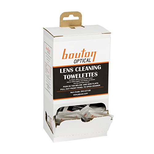 Bouton Optical Lens Cleaning Towelette Dispenser (Pack of Four pcs - Large - 252-LCT100)