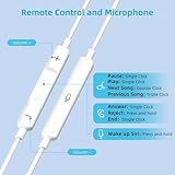 Wired Earphones for iPhone Earbuds with Lightning Connector Plug&Play Built-in Microphone & Remote Control Headsets Compatible with iPhone 14/13/12/11/XR/XS/X/8/SE/Pro/Pro Max Support All iOS System