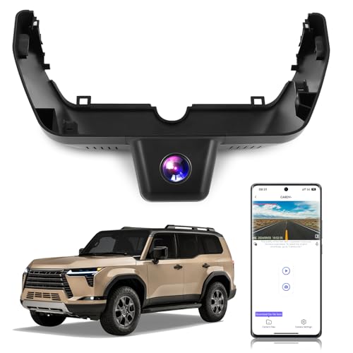 KuTaiTai 4K Dash Cam fit for Lexus GX550 Premium Luxury Overtrail 2024 2025 (3rd Gen/J250), OEM Look, UHD 2160P Video, Free APP&WiFi, Plug&Play, Loop Recording, G-Sensor, Parking Monitor, 128GB Card