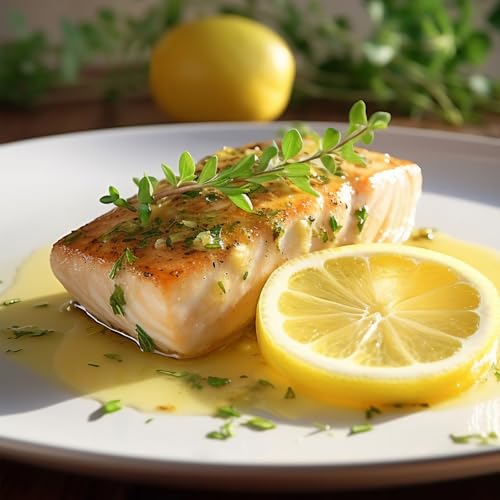 OCEANZEN: Premium Wild-Caught Chilean Sea Bass Fillets - Sustainably Sourced, Skinless, Freshly Frozen, 6 x 8 oz Portions, Perfect for Grilling or Baking (3 lbs)