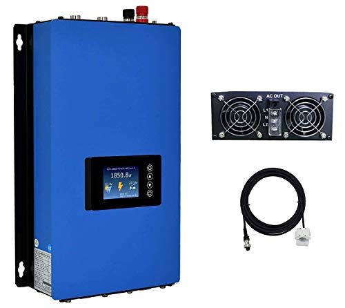 Y&H 2000W Grid Tie Inverter Power Limiter LCD Display DC50-90V Solar Input AC185-265V Output SUN-2000GTIL2-H