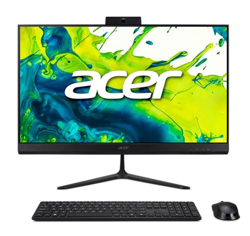 Acer Aspire C24 AIO Desktop | 23.8" Full HD IPS 120Hz Display | AMD Ryzen 7 5700U Octa-Core Processor | AMD Radeon Graphics | 16GB DDR4 | 1TB SSD | Wi-Fi 6 | Wireless Keyboard & Mouse | C24-2G-UR12