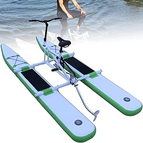 Water Bikes, Sea Pedal Bicycle Boat, Inflatable Kayak Bikeboat for Lake, Water Sports Touring Kayaks, Cardio Cycle Inflatable Kayak Camping