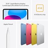 Apple iPad (10th Generation): with A14 Bionic chip, 10.9-inch Liquid Retina Display, 64GB, Wi-Fi 6, 12MP front/12MP Back Camera, Touch ID, All-Day Battery Life – Blue