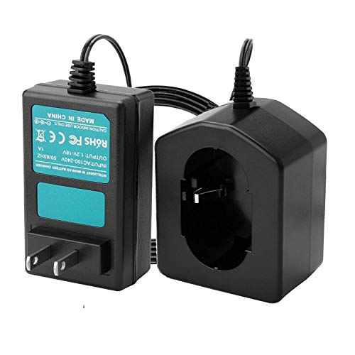 Creabest 1.2V-18V Battery Charger Compatible with Hitachi Ni-MH/Ni-CD 7.2V 9.6V 12V 14.4V 18V Pod Style Battery (NOT for Li-ion Battery)